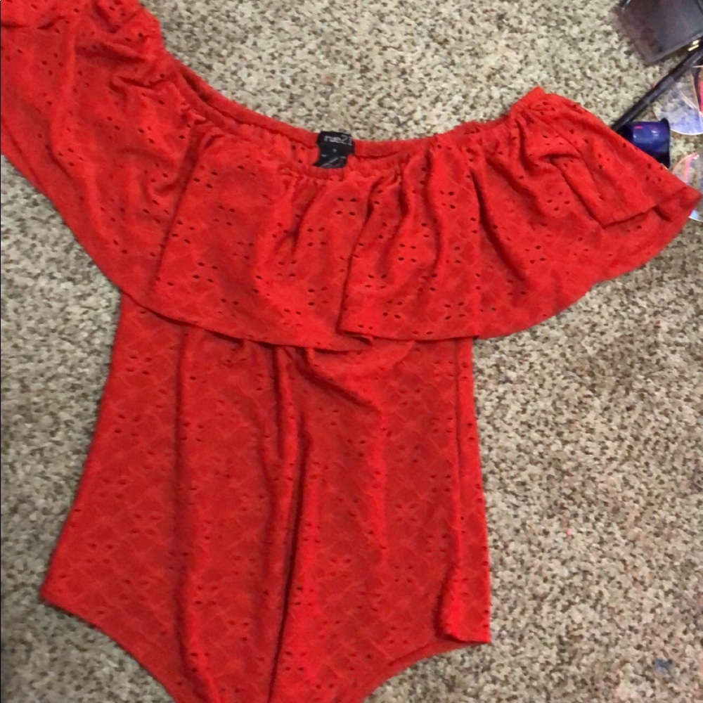 Red bodysuit